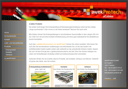 Webdesign Referenz 2: x-cables.de Webdesign Referenz 2: x-cables.de