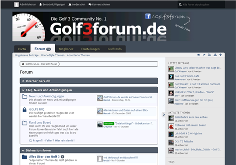 Woltlab Burning Board Referenz: golf3forum.de